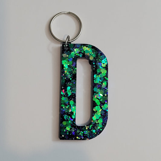 Letter D Personalized Keychain