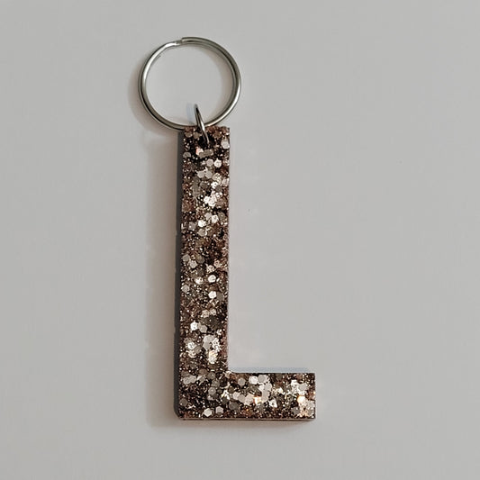 Letter L Personalized Keychain