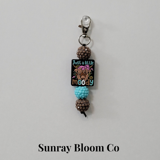 Just a Little Moody Beaded Clip