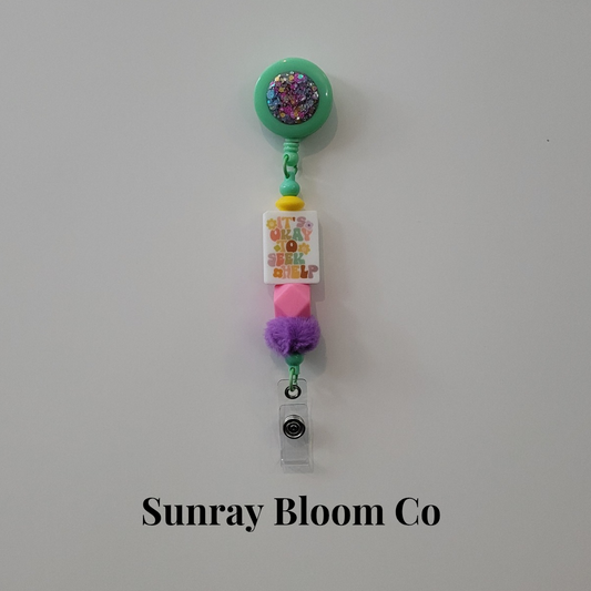 It's Okay to Ask for Help Beaded Badge