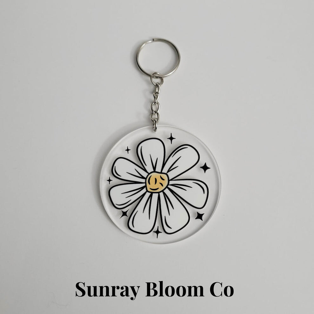 Bloom Happiness Acrylic Keychain