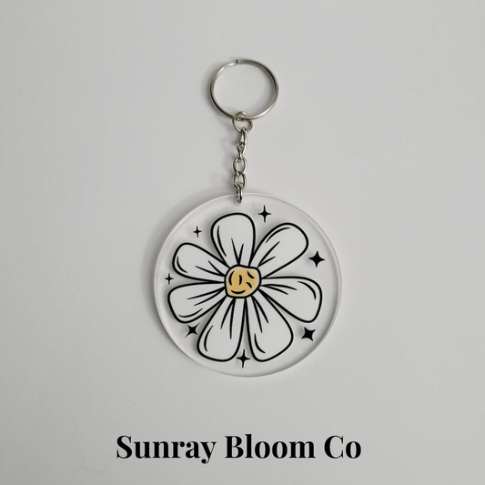 Bloom Happiness Acrylic Keychain