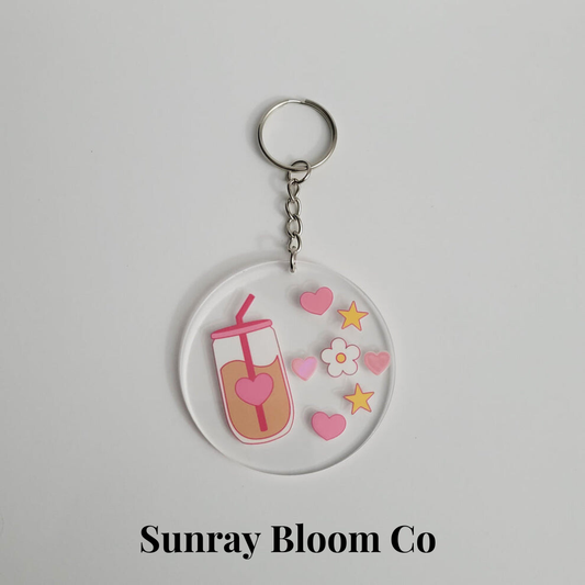 Coffee Passion Acrylic Keychain