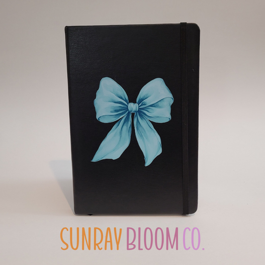 Blue Coquette Bow Journal Notebook