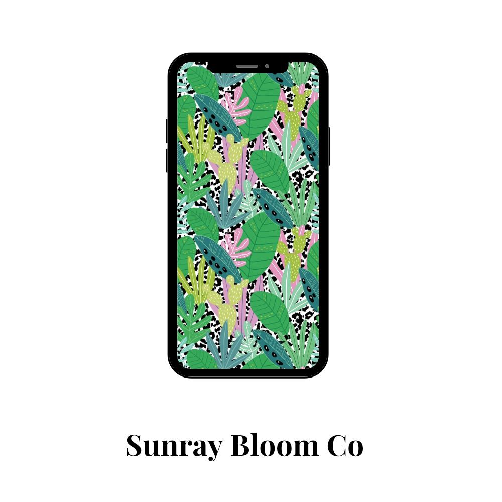Tropical Bliss Phone Wallpaper Digital Download