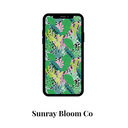 Tropical Bliss Phone Wallpaper Digital Download