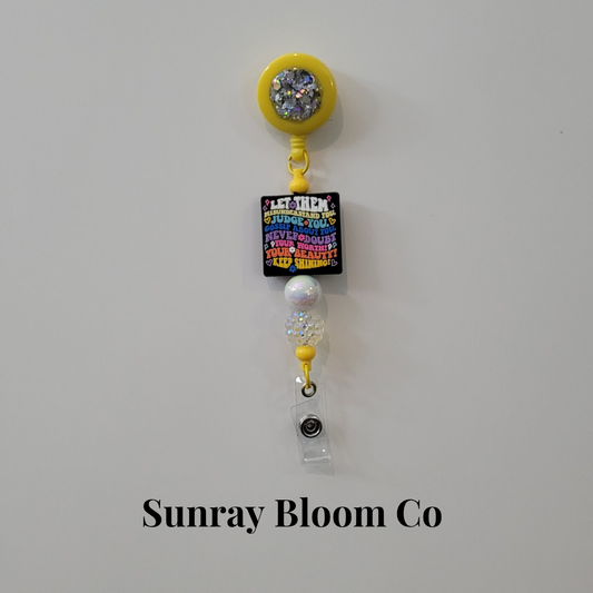 Let Them Beaded Badge