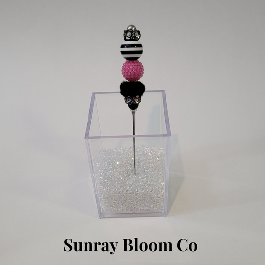 Pink and Stripes Pokey Weeding Tool